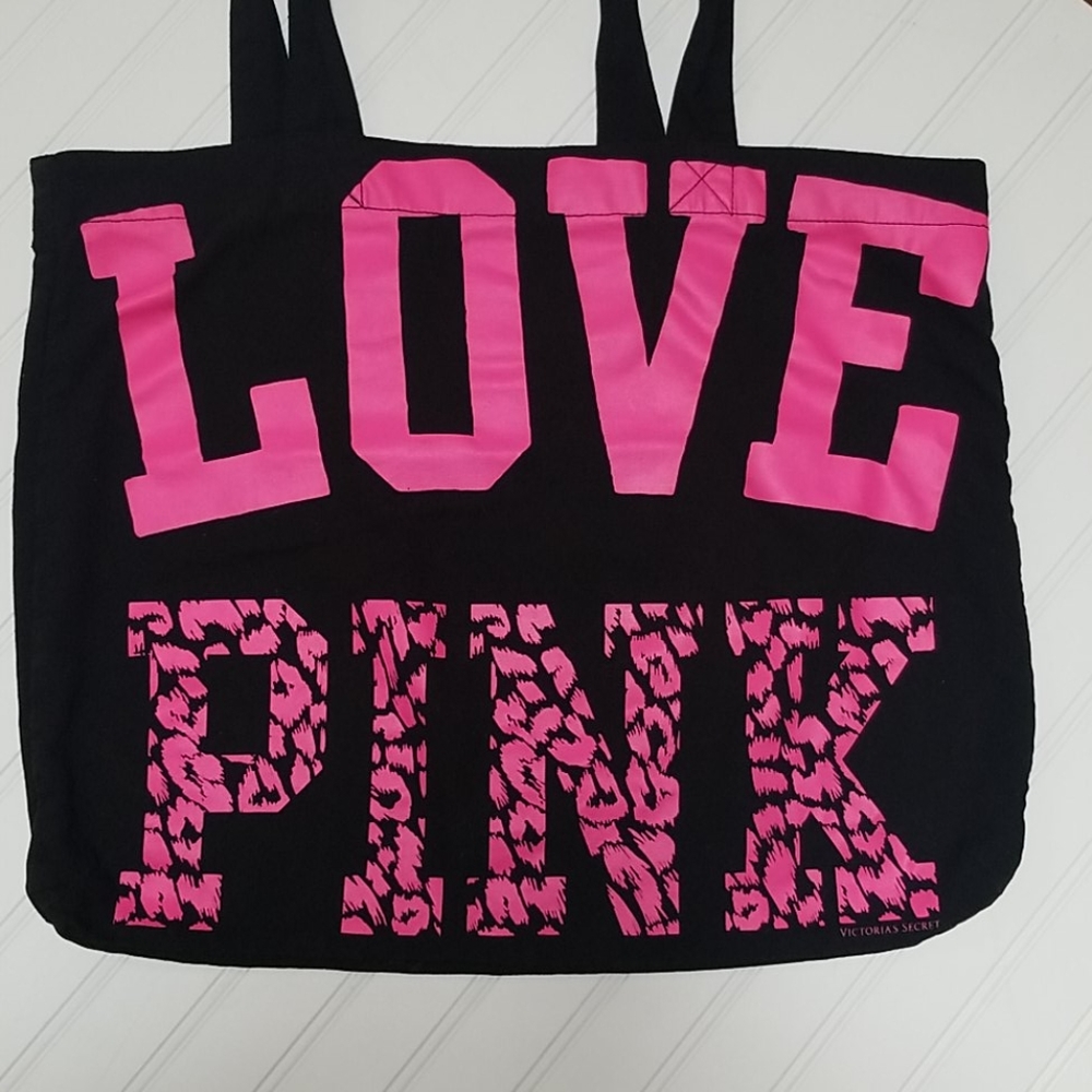 LOVE Pink tote bag